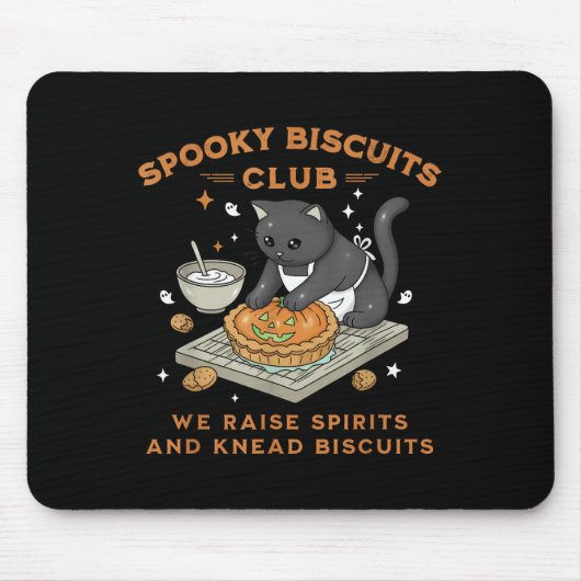 Soky Biscuits Club Zwarte Kat Pompoen Halloween Ba Muismat (Voorkant)