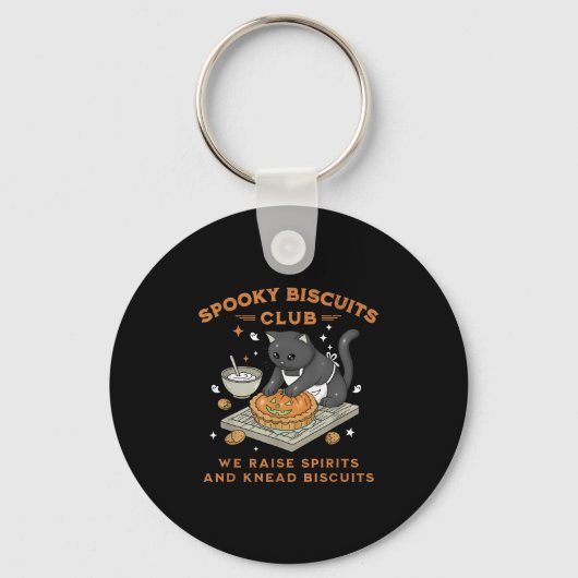 Soky Biscuits Club Zwarte Kat Pompoen Halloween Ba Sleutelhanger (Voorkant)