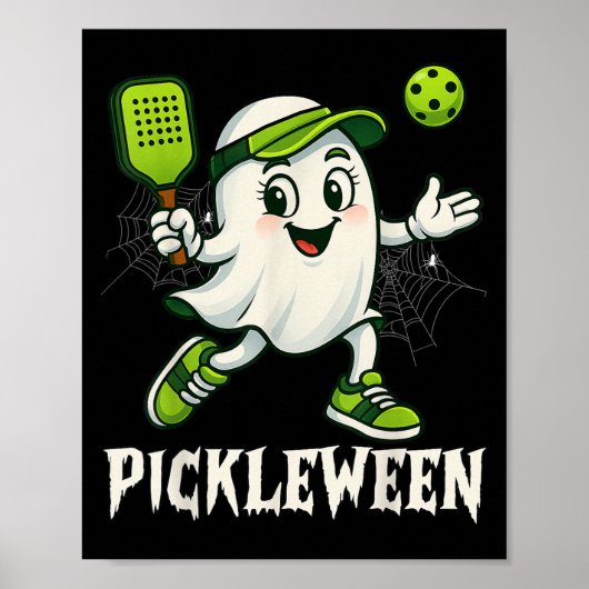 Soky Boo Ckleball Halloween Ghost Womens  Poster (Voorkant)