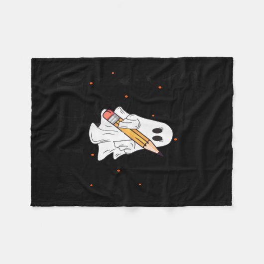 Soky Director Halloween School  Fleece Deken (Voorkant (Horizontaal))