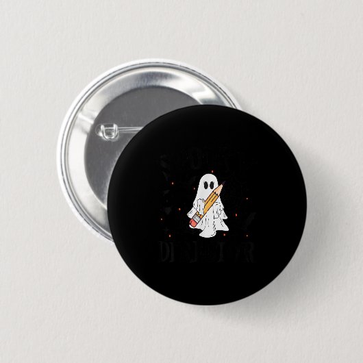 Soky Director Halloween School  Ronde Button 5,7 Cm (Voorkant /achterkant)