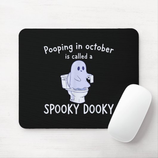 Soky Dookie Funny Ong In October Ghost Halloween Muismat (Met muis)