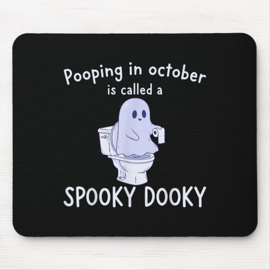 Soky Dookie Funny Ong In October Ghost Halloween Muismat (Voorkant)