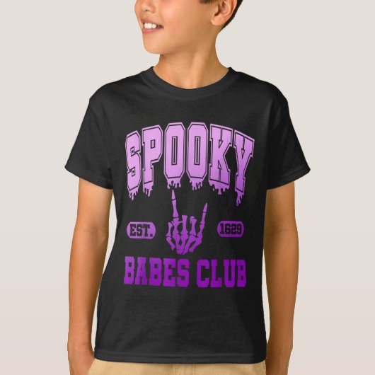 Soky Est. 1629 Babes Club, Retro, Goth  T-shirt (Voorkant)
