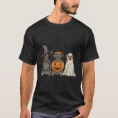 Soky Ghost Catahoula Leopard Dog Pumpkin Halloween T-shirt (Voorkant)