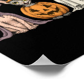 Soky Ghost Sphynx Cat Lover Pumpkin Halloween Long Poster (Hoek)