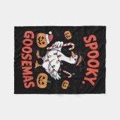 Soky Goosemas Funny Goose Halloween Christmas Cost Fleece Deken (Voorkant (Horizontaal))
