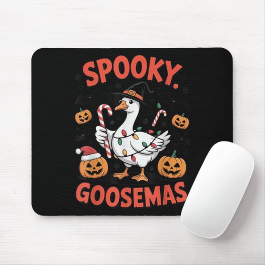 Soky Goosemas Funny Goose Halloween Christmas Cost Muismat (Met muis)