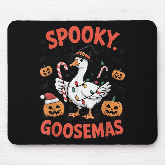 Soky Goosemas Funny Goose Halloween Christmas Cost Muismat (Voorkant)