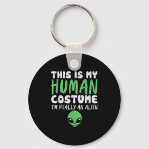 Soky Human Costume Ik ben buitenaardse buitenaards Sleutelhanger