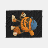 Soky Jack O Lantern Baseball Halloween Costumes Me Fleece Deken (Voorkant (Horizontaal))