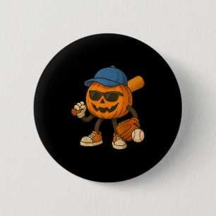 Soky Jack O Lantern Baseball Halloween kostuums vo Ronde Button 5,7 Cm