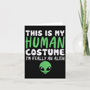 Soky Mensen Kostuum Ik Ben Buitenaards Alien Hallo Kaart