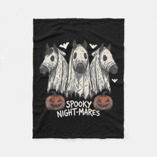 Soky Night-mares Halloween Horse Ghost Funny Soky Fleece Deken
