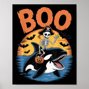 Soky Orca Kostuum Op Boo Orca Halloween Poster