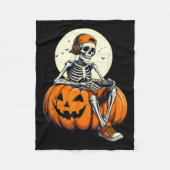 Soky Pumpkin &amp; Skeleton Gamer Tee _ Boys &amp; Fleece Deken (Voorkant)