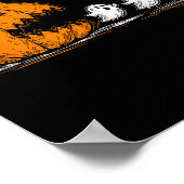 Soky Pumpkin Chasing Schattige Ghosts Halloween Pa Poster (Hoek)