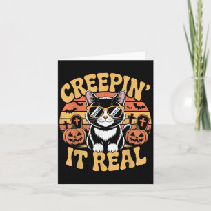 Soky Schattige Creen' It Real Funny Cat Halloween Kaart