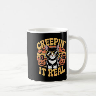 Soky Schattige Creen' It Real Funny Cat Halloween Koffiemok