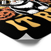 Soky Schattige Creen' It Real Funny Cat Halloween Poster (Hoek)