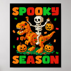 Soky Season Building Brick Skeleton Dinosaur Kinde Poster