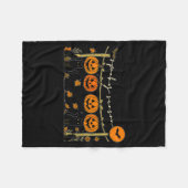 Soky Season Retro Halloween Black Cat Pumpkin Fall Fleece Deken (Voorkant (Horizontaal))