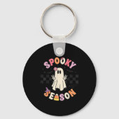 Soky Season Retro Happy Halloween Ghost Women Todd Sleutelhanger (Voorkant)