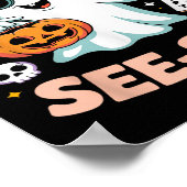 Soky See Son Optometry Funny Ghost Halloween Kostu Poster (Hoek)