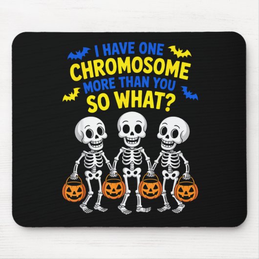 Soky Skeleton Down Syndrome Awareness Extra Chromo Muismat (Voorkant)