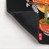 Soky Skeleton Eating Ramen Bowl With Cat Halloween Muismat (Hoek)