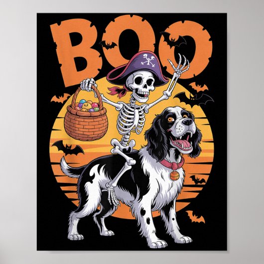 Soky Springer Kostuum Engelse Springer Spaniel Hal Poster (Voorkant)
