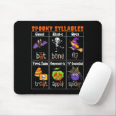 Soky Syllables Funny Halloween Educational Teacher Muismat (Met muis)