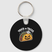 Soky Taco Jack-o-lantern Halloween Mexican Food Lo Sleutelhanger (Voorkant)
