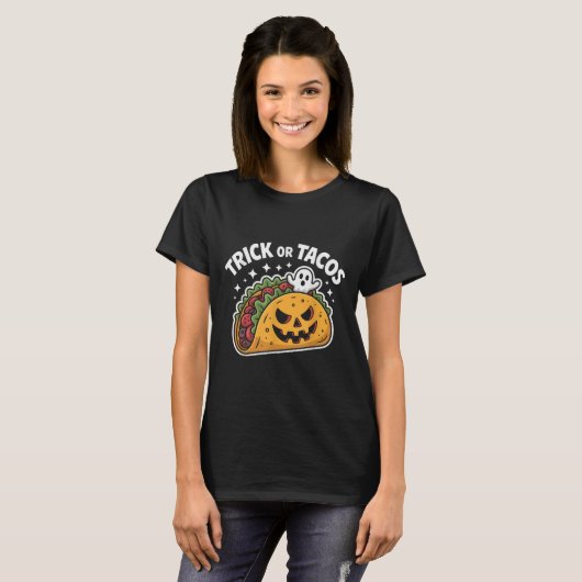 Soky Taco Jack-o-lantern Halloween Mexican Food Lo T-shirt (Voorkant volledig)