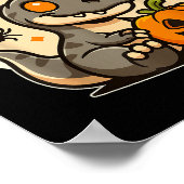 Sokysaurus Kids Halloween Dinosaurus Kinderen Peut Poster (Hoek)