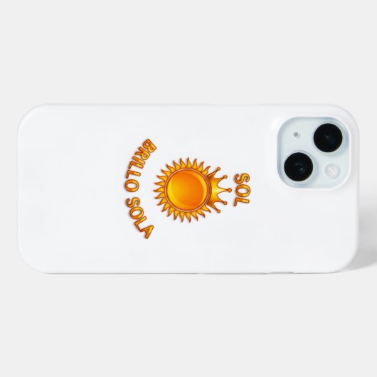 Sol Brillo Sola iPhone Case – Inspirational Logo P (Achterkant (horizontaal))