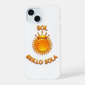 Sol Brillo Sola iPhone Case – Inspirational Logo P iPhone 15 Case (Achterkant)