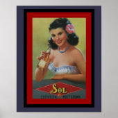 Sol Cerveza Beer Poster 16 x 20 (Voorkant)