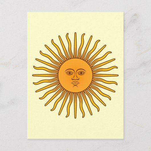 Sol de Mayo Briefkaart (Voorkant)