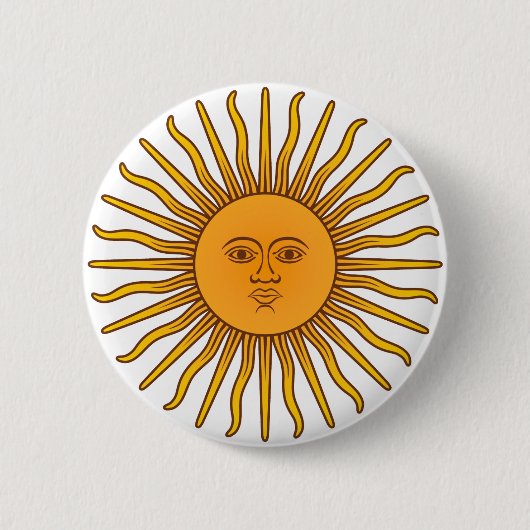 Sol de Mayo Ronde Button 5,7 Cm (Voorkant)