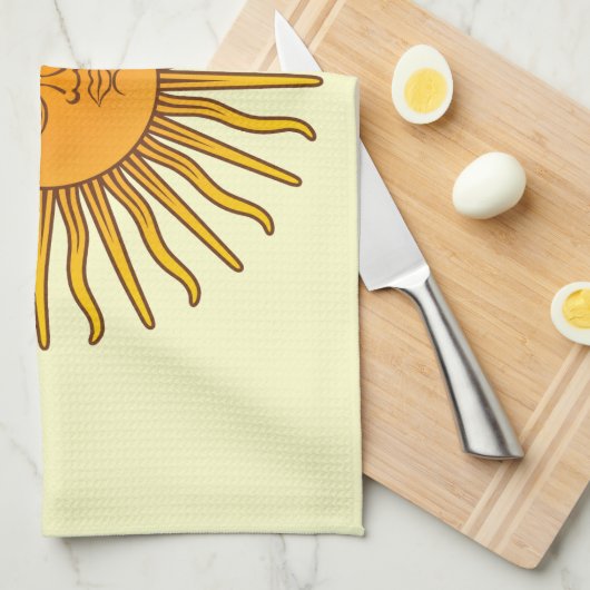 Sol de Mayo Theedoek (Quarter Fold)