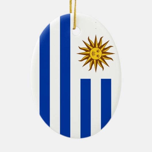 Sol de Mayo - URUGUAY Keramisch Ornament (Achterkant)