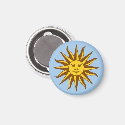 Sol de Mayo - URUGUAY Magneet (Voorkant / Achterkant)