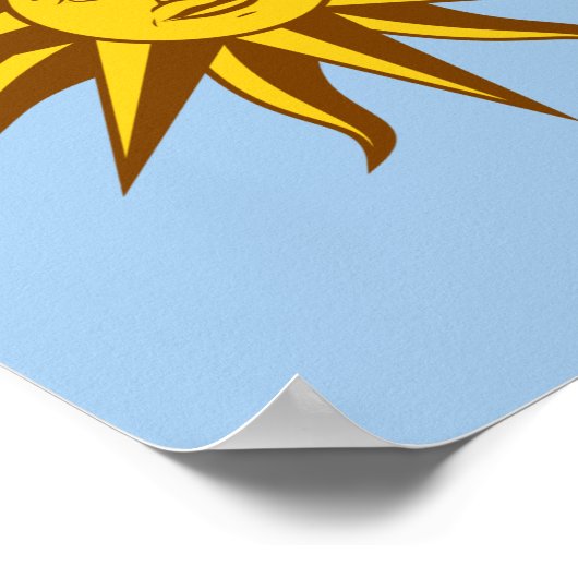 Sol de Mayo - URUGUAY Poster (Hoek)