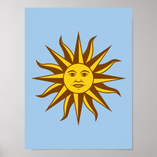 Sol de Mayo - URUGUAY Poster (Voorkant)