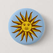 Sol de Mayo - URUGUAY Ronde Button 5,7 Cm (Voorkant)