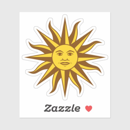 Sol de Mayo - URUGUAY Sticker (Vel)