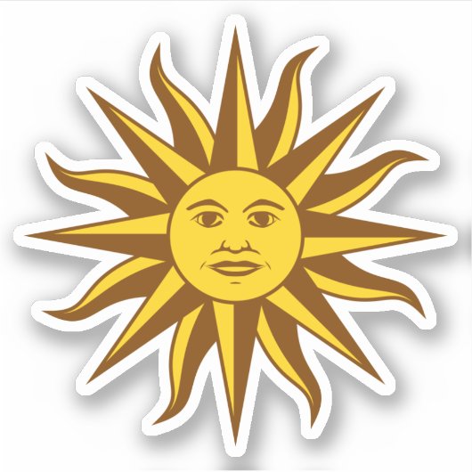 Sol de Mayo - URUGUAY Sticker (Voorkant)