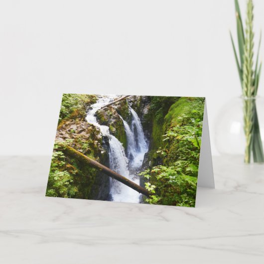 Sol Duc Falls I in Olympic National Park Kaart (Voorkant)