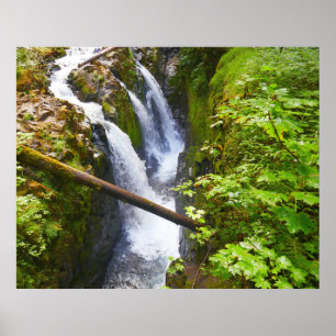 Sol Duc Falls I in Olympic National Park Poster